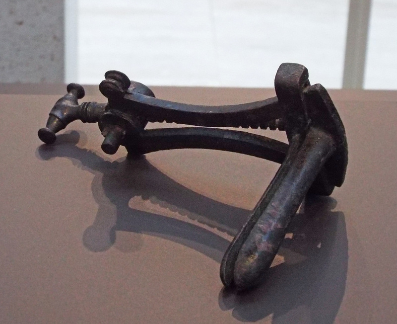 Bronze Speculum from Merida in the Archaeological Museum of Madrid, October 2022