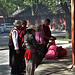 Tibetan pilgrims, Lama Temple