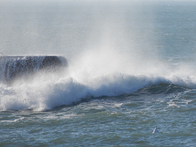 la mer s'est faite poudreuse