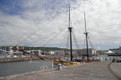 Sailing Ship In Whitehaven Harbour