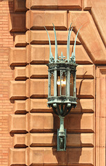 HiramWalker's doorway carriage lamp