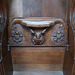 Misericord: angel and roses