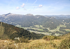 Blick vom Gipfel (Fellhorn) ins Kleinwalsertal