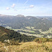 Blick vom Gipfel (Fellhorn) ins Kleinwalsertal