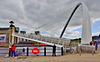 Millenium Bridge starting to tilt and open