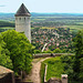 Plesseburg, Blick vom Bergfried auf Eddigehausen