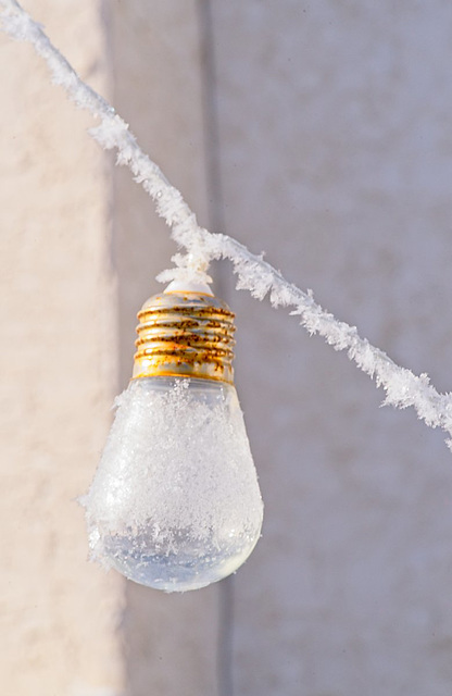 frosty patio light