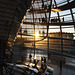 Sun goes down behind the Reichstag cupola