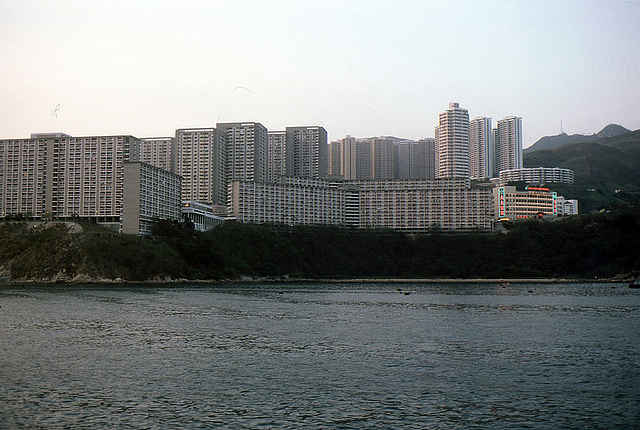 Wohnsilos in den New Territories1981