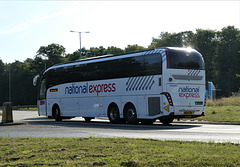 Lucketts Travel (NX owned) X5607 (BK67 LOH) at Fiveways, Barton Mills - 14 Aug 2021 (P1090495)