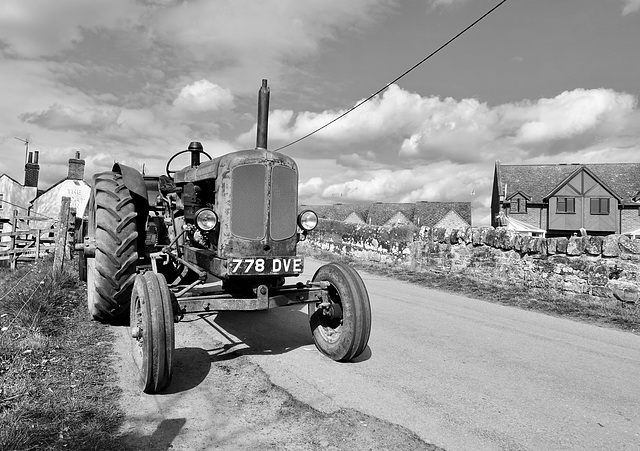 Old fashioned tractor