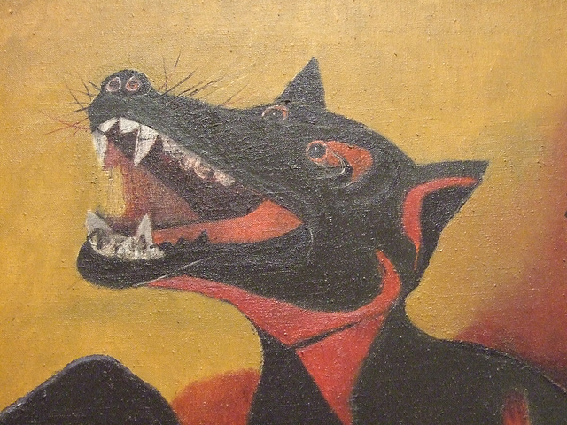 Detail of Animals by Rufino Tamayo in the Museum of Modern Art, August 2010