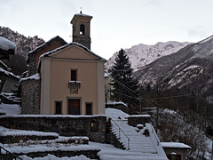The Church of the fraction Beccara overlooking the Valley
