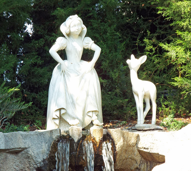 Detail of the Snow White Grotto in Disneyland, June 2016