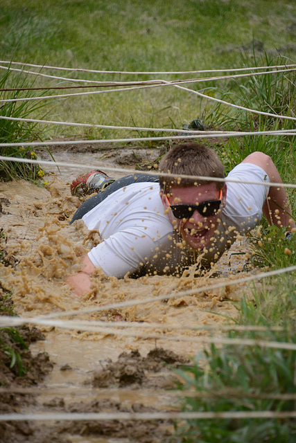 The mud pit was, well, muddy