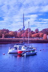 Yachts on the River Leven - IRChrome