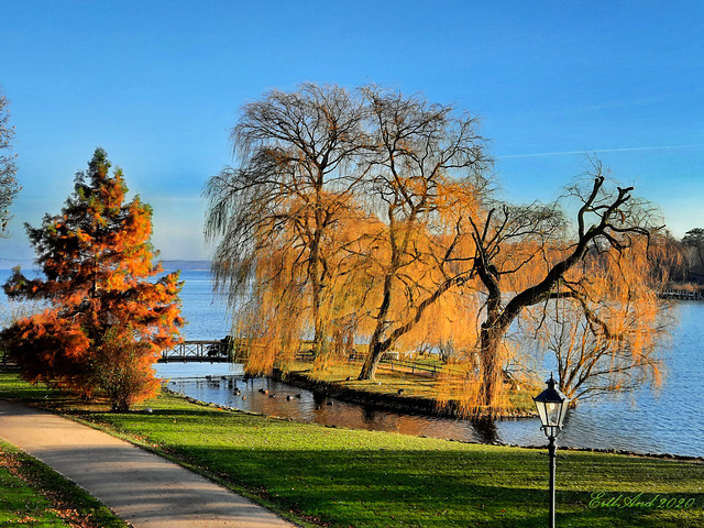 Liebesinsel im Burggarten des Schweriner Schlosses