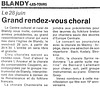 Concert des chorales à l'église de Blandy le 28/06/1996