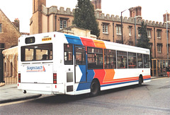 Cambus Limited 364 (P564 APM) in Emmanuel Street, Cambridge – 15 Feb 1997 (344-23A)