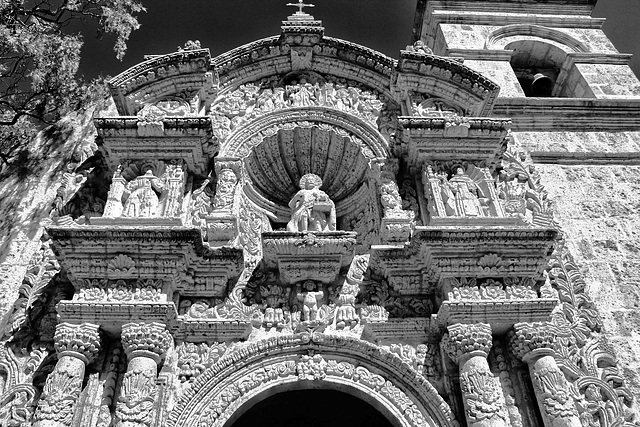 Yanahuara´s Church: facade detail