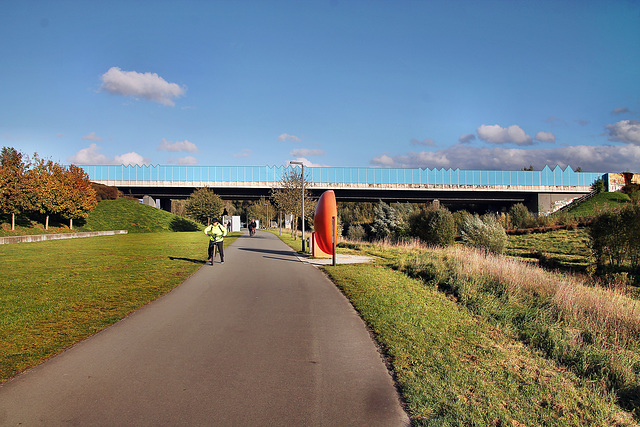 Weg an der Emscher (Dortmund-Hörde) / 21.10.2023