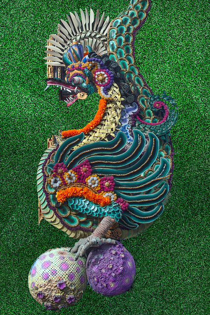 Dragon on two balls