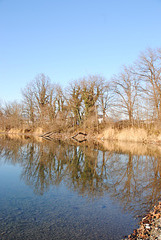 Spiegelung am Baggersee
