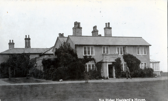 An Edwardian view of the author Rider Haggard's House at Kessingland, Suffolk (Demolished)