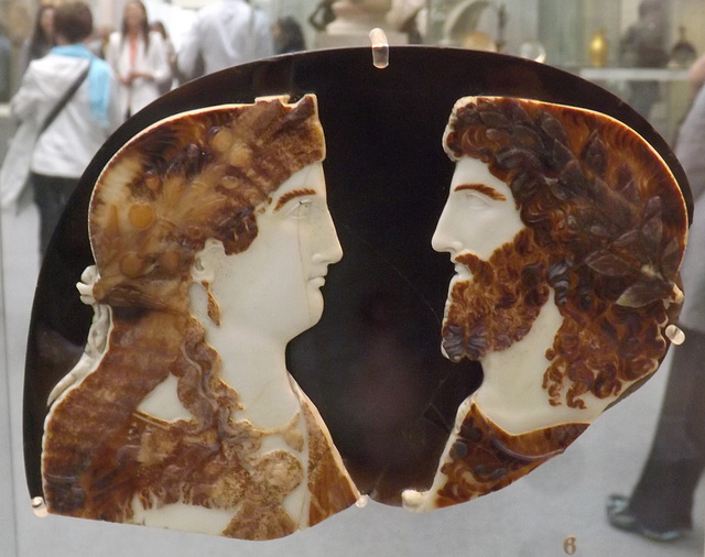 Sardonyx Cameo with Busts of Two Members of the Imperial Family in the British Museum, May 2014