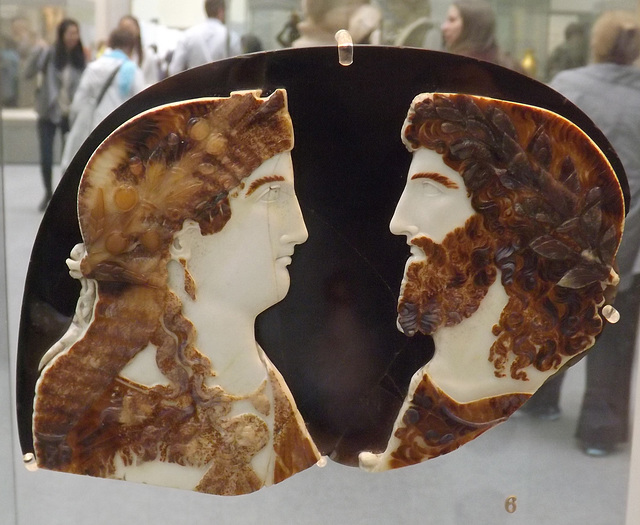 Sardonyx Cameo with Busts of Two Members of the Imperial Family in the British Museum, May 2014