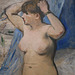 Detail of Nude Arranging her Hair by Manet in the Metropolitan Museum of Art, December 2023