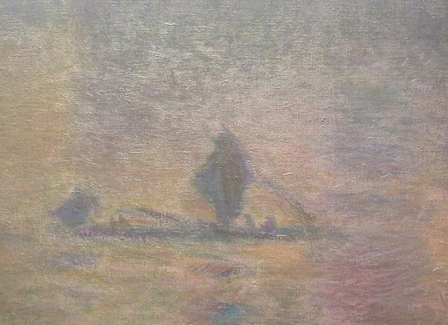 Detail of The Houses of Parliament: Effect of Fog by Monet in the Metropolitan Museum of Art, May 2011