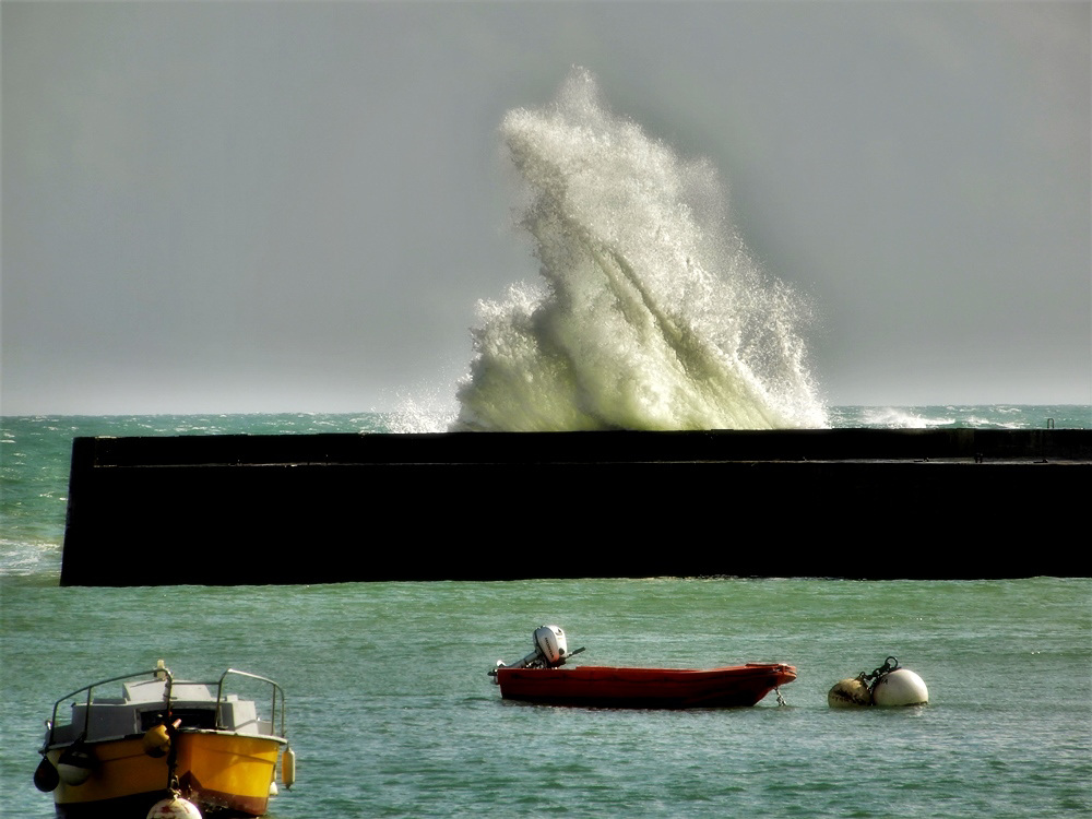 la mer est agitée