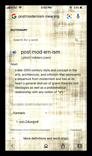 Post-modernism