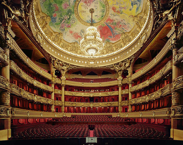 La spektaklejo de l' Operejo Garnier