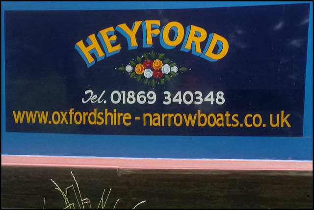 Heyford narrowboat