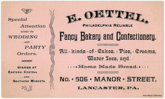 E. Oettel, Philadelphia Reliable Fancy Bakery and Confectionery, Lancaster, Pa.