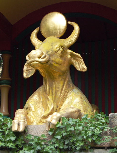 The Gilded Water Buffalo, Chinese Garden, Biddulph Grange, Staffordshire (mid nineteenth century)