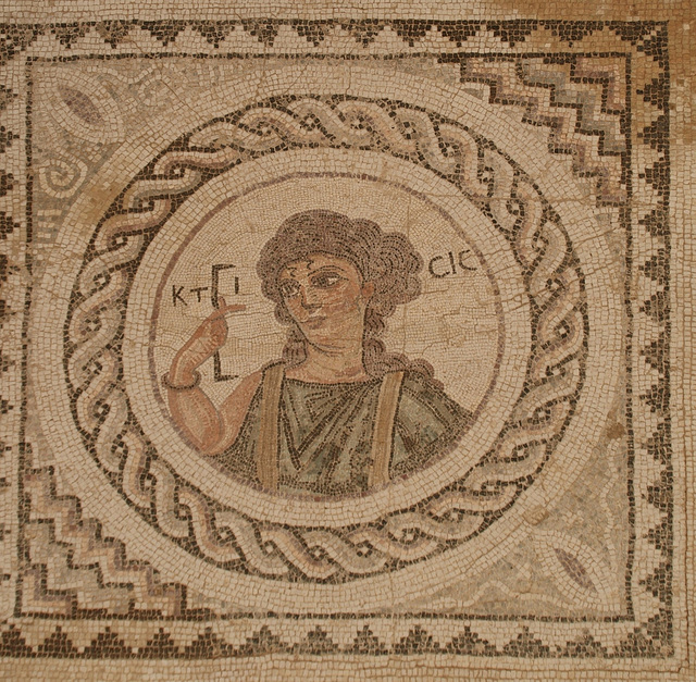 Fußbodenmosaik