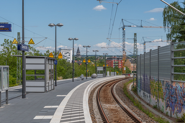 Bahnsteig, Haltepunkt Chenitz-Mitte