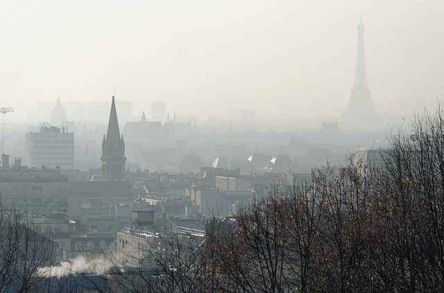 Brume et pollution