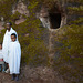 Ethiopia, Lalibela, Near the Hermit's Cell in the Church of Bite-Medkhane-Alem