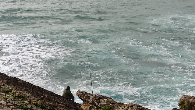 A bad day for fishing but nice time to live  life