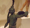 Detail of a Bronze Statuette of Eros Running in the Metropolitan Museum of Art, February 2013