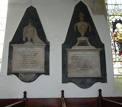 Cayley Family Memorials, St Mary's Church, Whitby, North Yorkshire