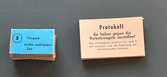 Verkehrsspiel - Zielkärtchen und Protokolle