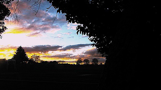 Evening Shadows Fall.