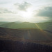Loose Hill and Mam Tor from Derwent Edge in late October afternoon (Scan from 1989)