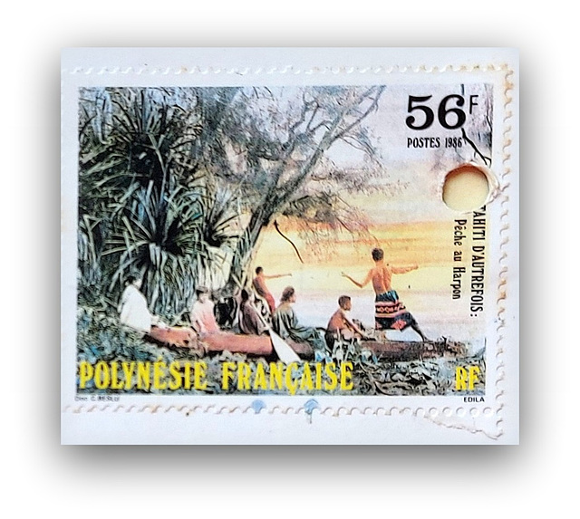 117/365 1988 Tahiti Stamp 117/365 1988 Tahiti Stamp