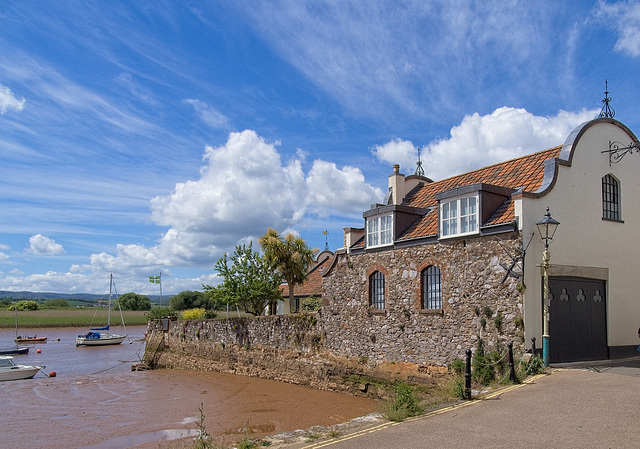 House on the waterside, Topsham, Devon
